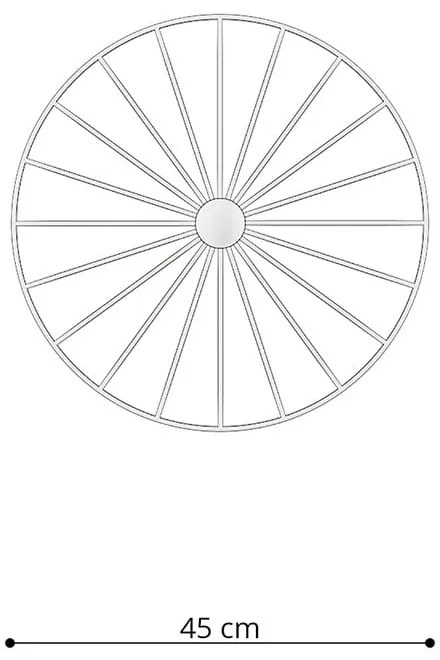 Черно таванно осветително тяло ø 45 cm Soho - Sollux