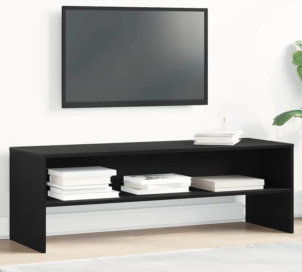 862391 vidaXL ТВ шкаф Черен дъб 120x40x40 cm Инженерна дървесина