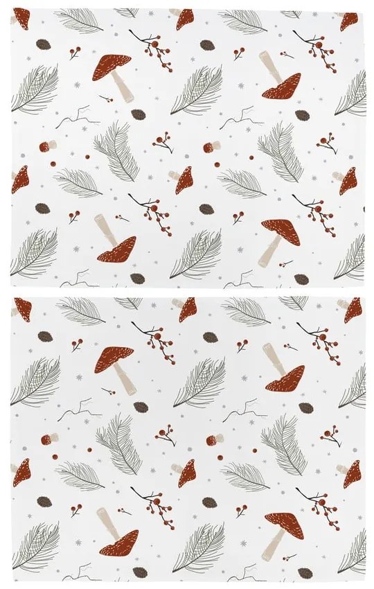 Текстилни подложки за хранене в комплект от 2 бр. 35x47 cm Toadstools – Butter Kings