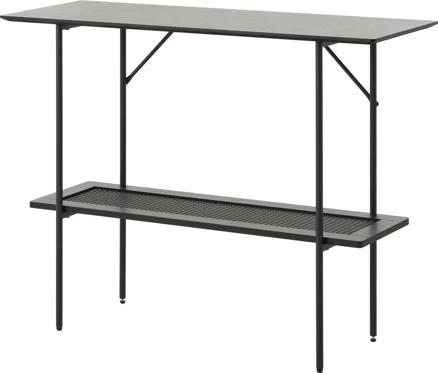 Черна конзолна маса 37x100 cm Pensacola – Unique Furniture