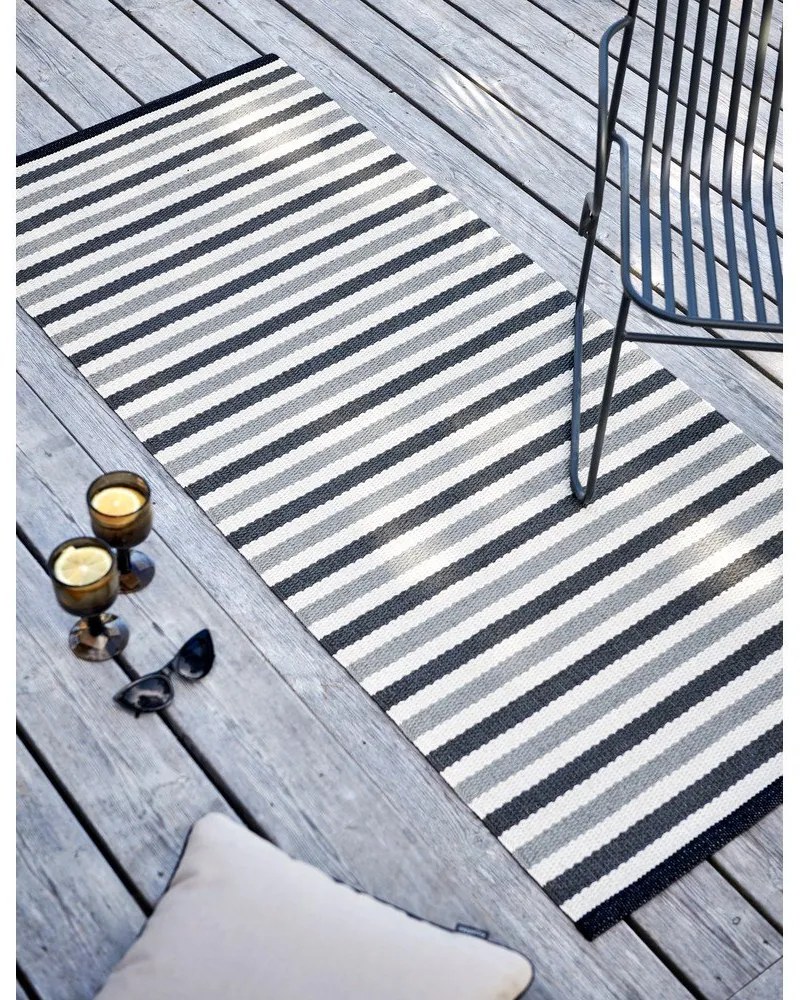 Сива и бежова пътека за открито и закрито 70x240 cm Teo Warm Grey – Pappelina