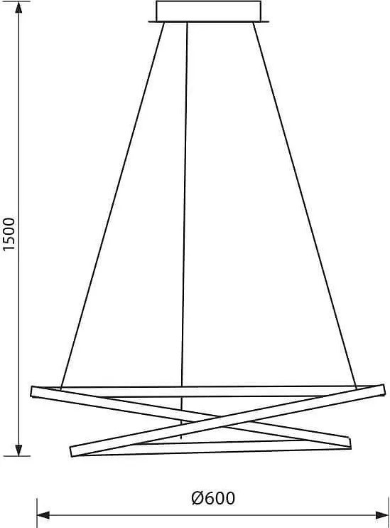Полилей DREAM LED, бял, 56W, 4000K