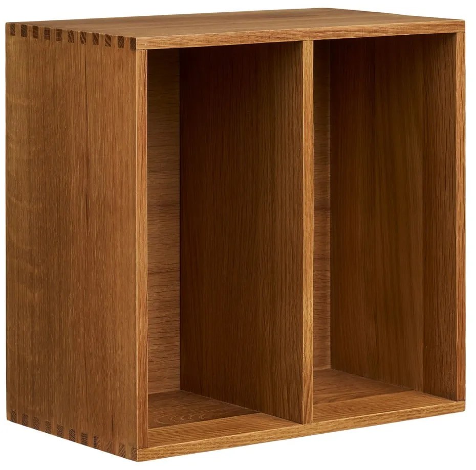 На няколко нива стенен рафт от масивен дъб в естествен цвят 18 cm Townsville – House Nordic