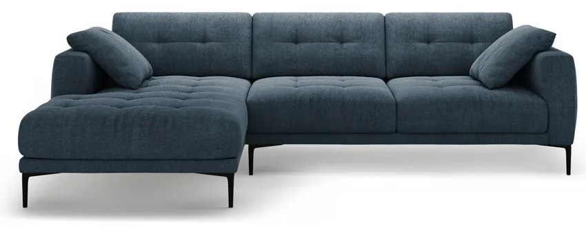 Тъмносин ъглов диван (ляв ъгъл) Bemy – Micadoni