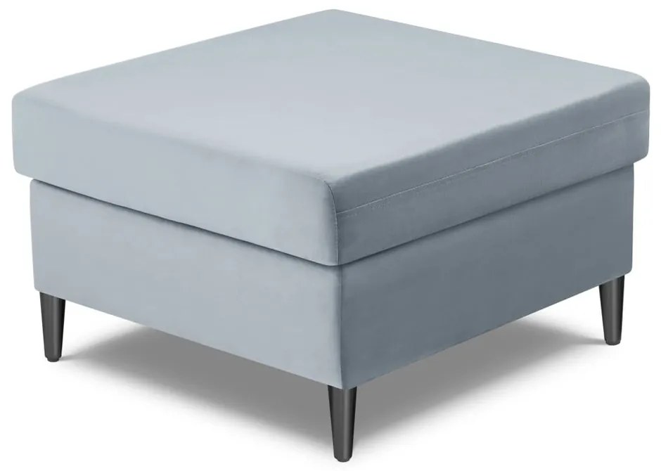 Светлосиня кадифена табуретка Kyoto – Cosmopolitan Design