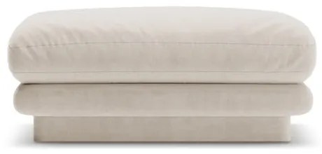 Бяла кадифена табуретка Torino – Micadoni