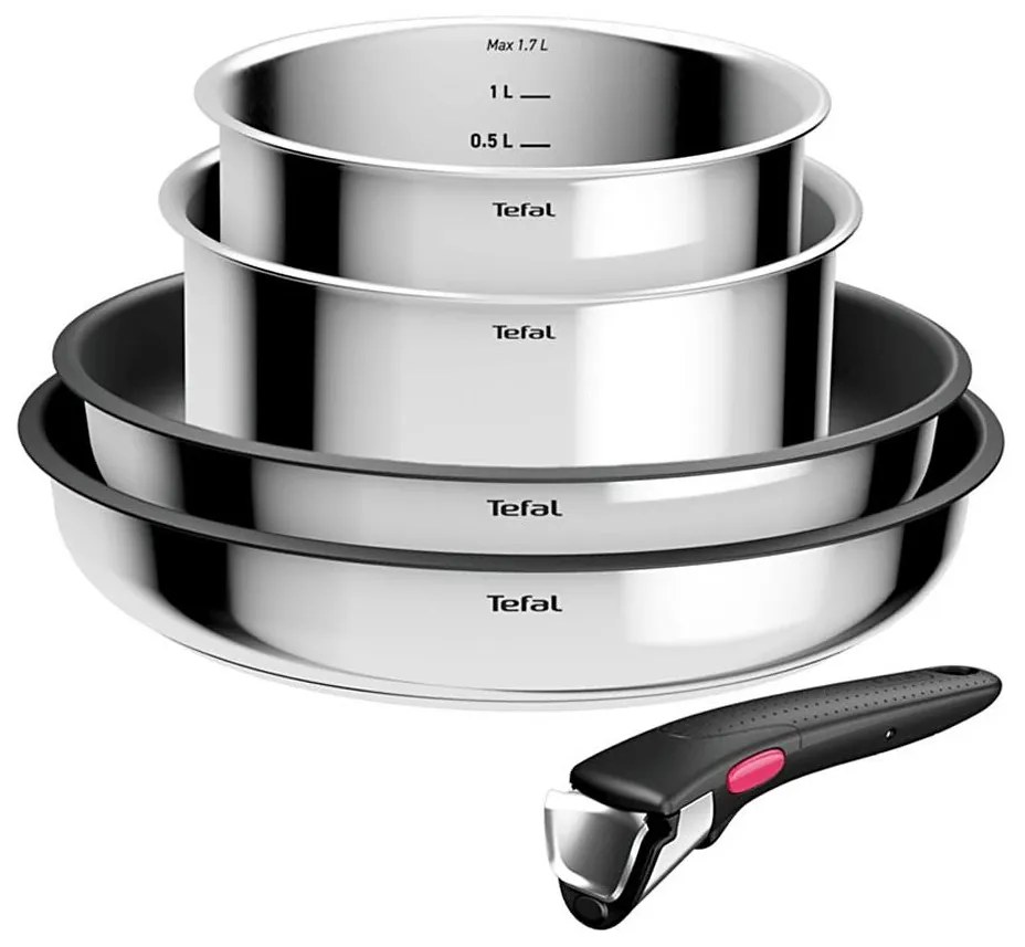 Tefal - Комплект съдове 5 части INGENIO COOK, неръждаема стомана