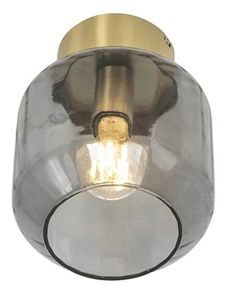 Интелигентна таванна лампа месинг с димно стъкло с WiFi A60 - Stiklo