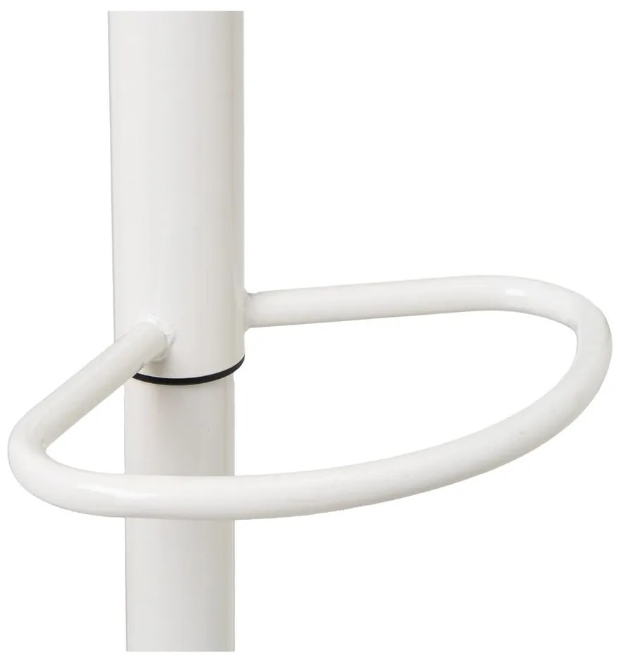 Бели бар столове в комплект от 2 бр. с регулируема височина от имитация на кожа (височина на седалката 56,5 cm) – Casa Selección