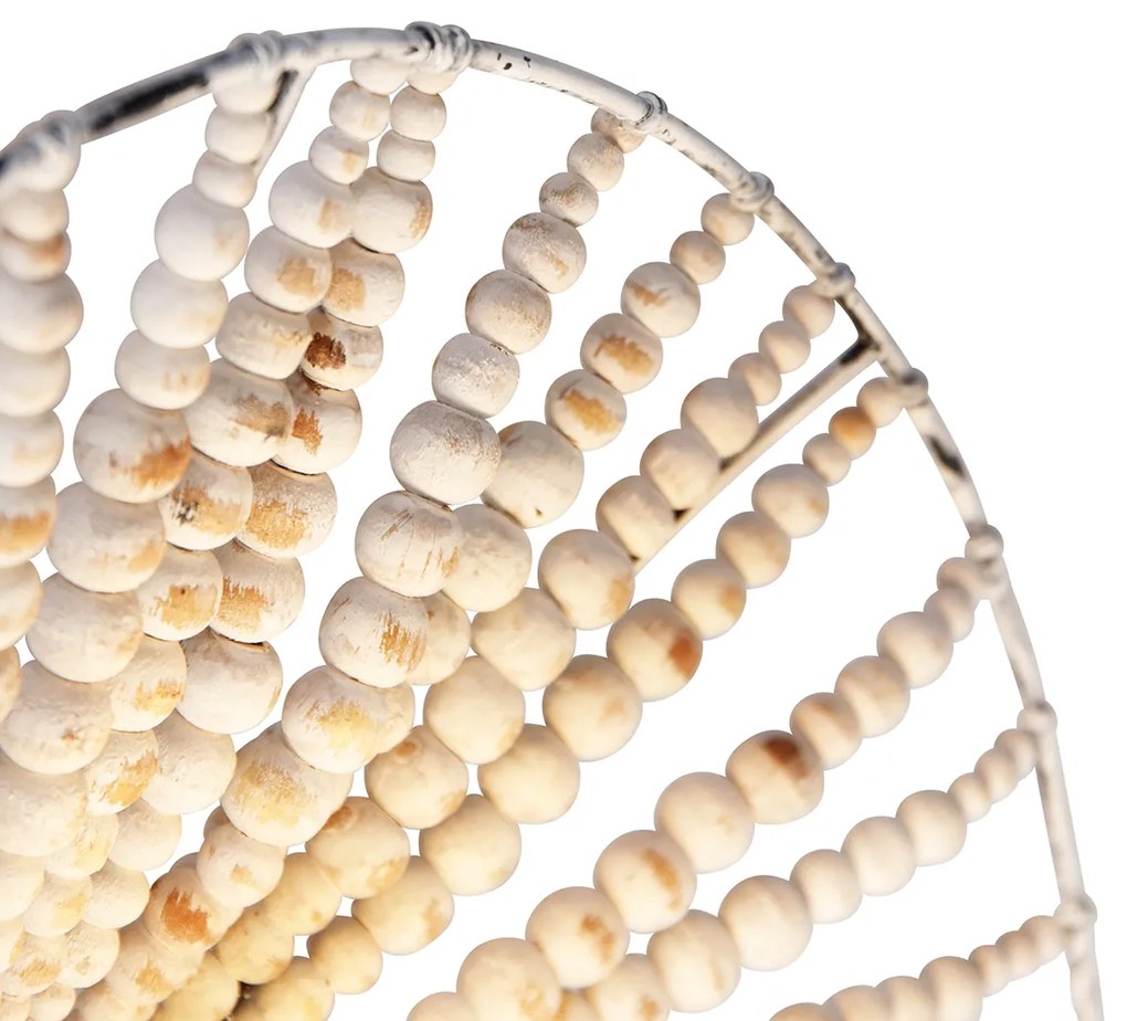 Ориенталски стенен аплик бежов с мъниста - Moti