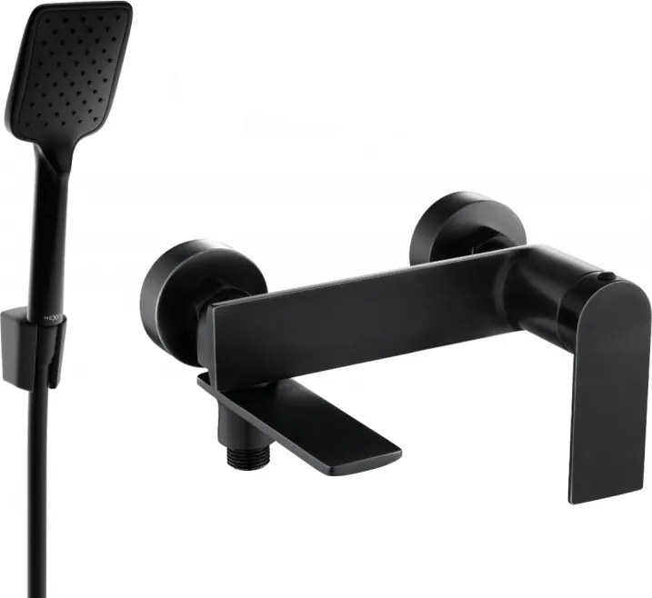 Mexen Zero R62 смесител за вана с душ комплект, черен - 7113R62-70