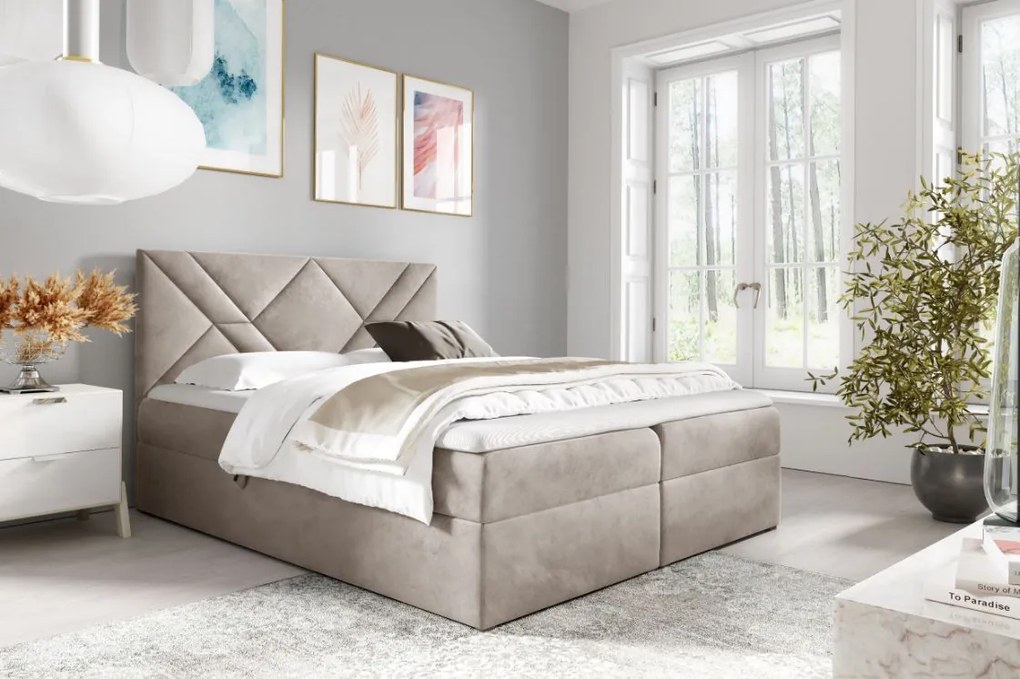 Тапицирано легло Box 6-Prasino-140 x 200