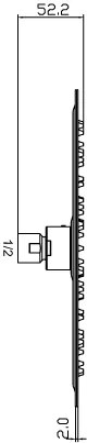 Душ глава с голям размер Slim ΙΙ modea -30 x 30 см