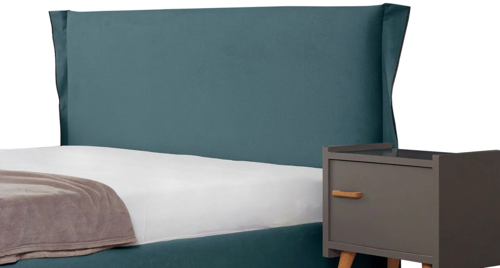 Тапицирано легло Paris-Petrol-150 x 200-Χωρίς μηχανισμό ανύψωσης