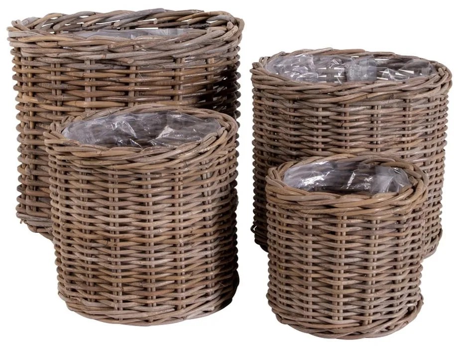 Кашпи от плетеница в комплект от 4 бр. ø 40 cm Bogor – House Nordic