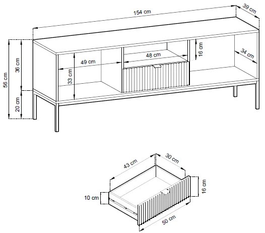TV шкаф Palermo-Black
