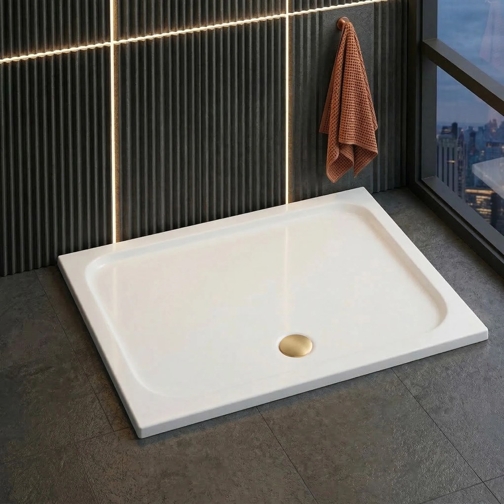 Корито за душ кабина-акрилно Rea Belmond White 80x100