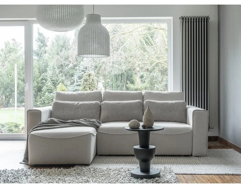 Кремав ъглов разтегателен диван (променлив) Homely Tommy - Miuform