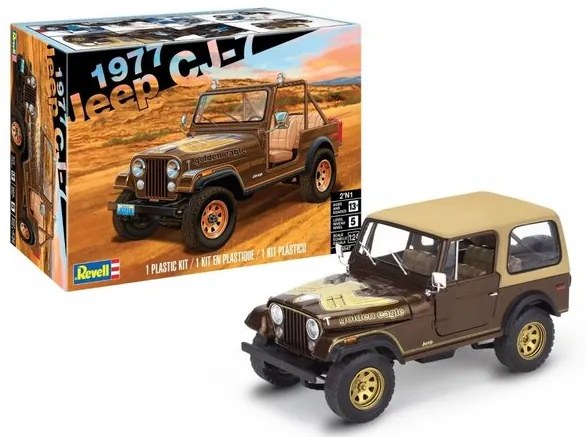 Сглобяем модел, Revell, Jeep CJ-7 1977, 136 части