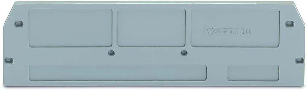 Wago Крайна капачка за клема 4 връзки с разединител/тест  - 280-376