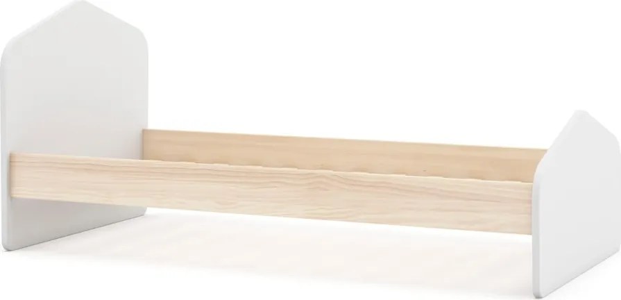 Детско легло от бял/естествен бор 90x190 cm Estefania - Marckeric