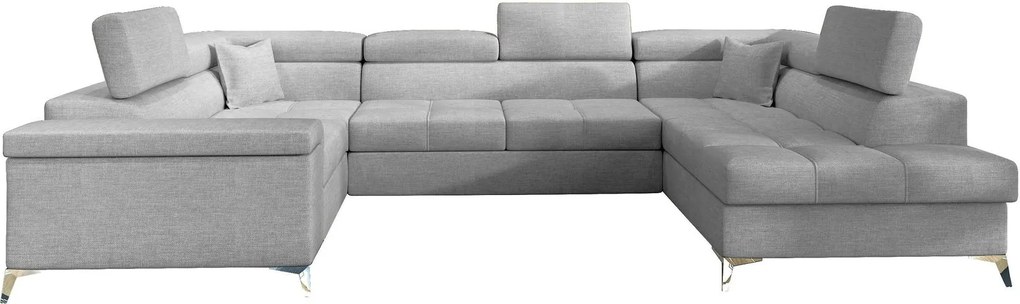Ъглов диван Motta-Right-Gray