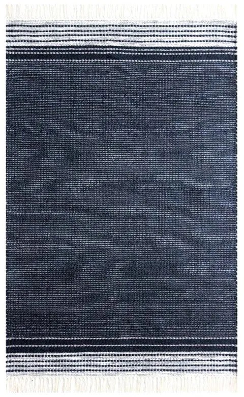 Тъмносин двустранен килим за открито, изработен от рециклирана пластмаса , 120 x 180 cm Civil - Green Decore