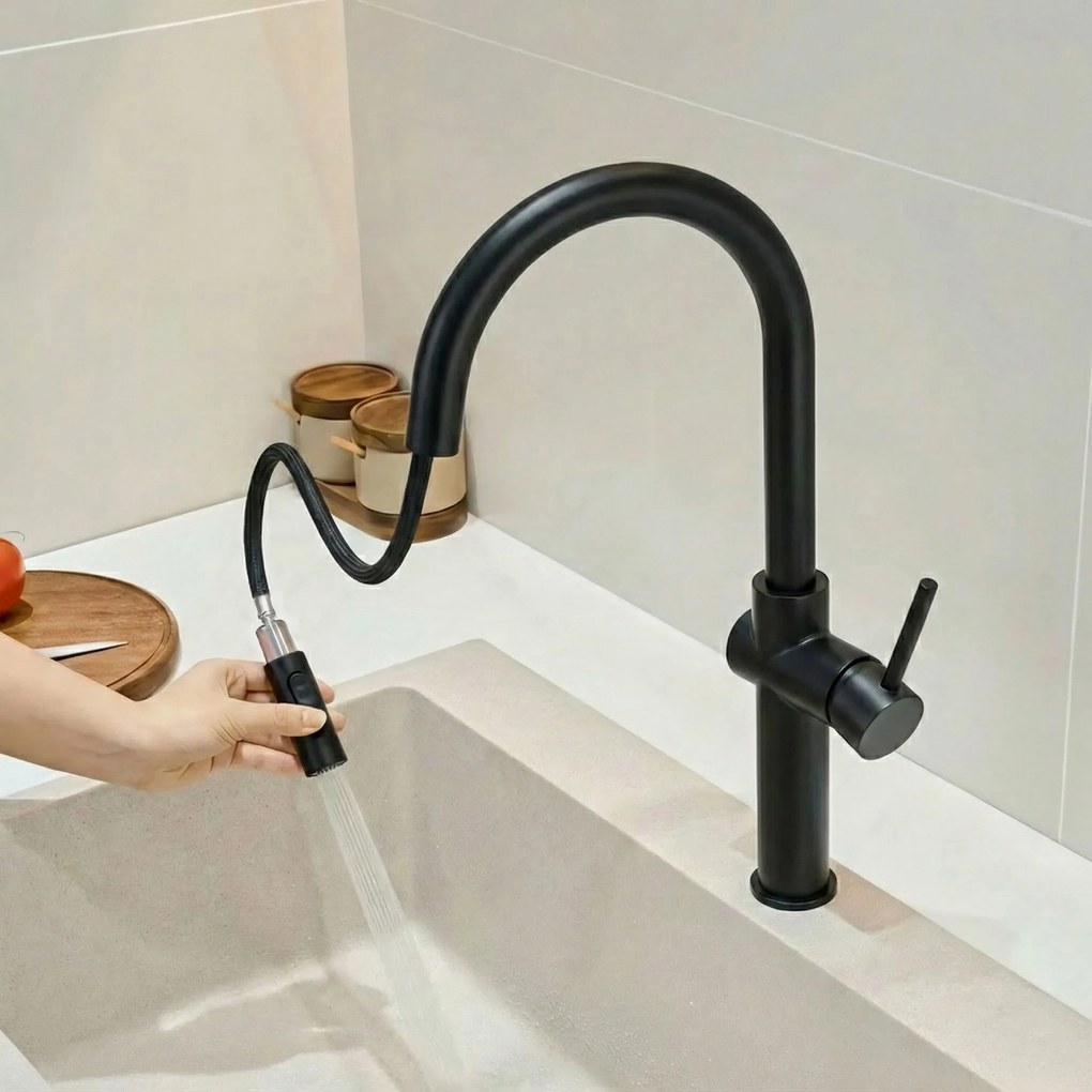 Смесител за кухня Rea Fresh High Black