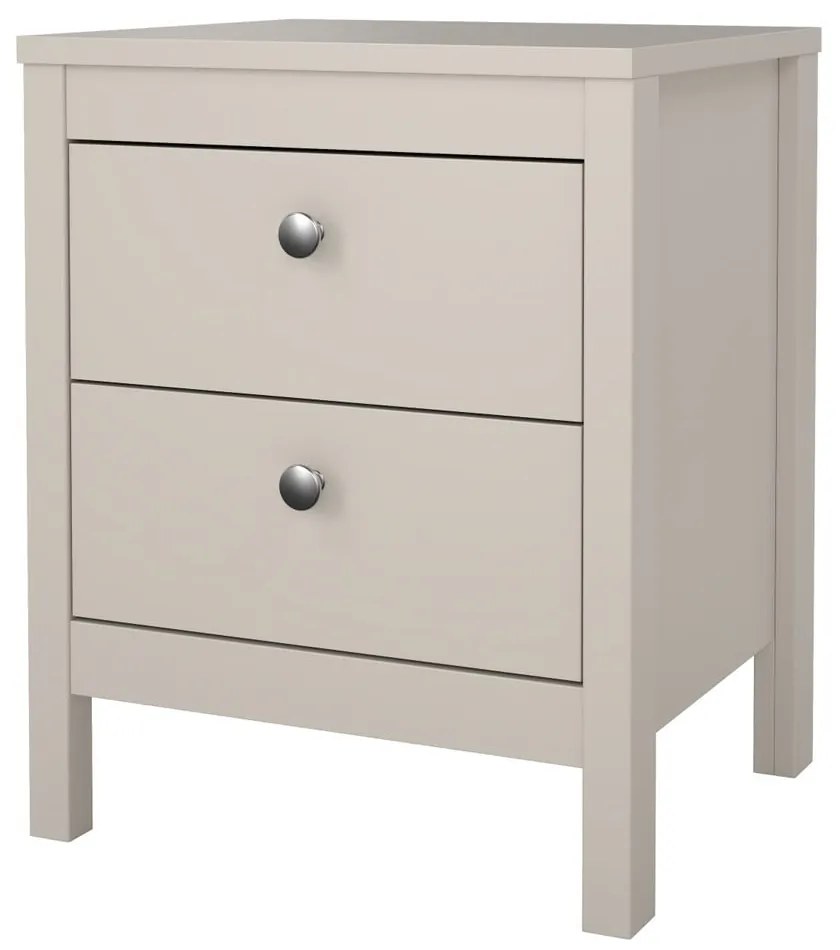 Сиво-бежово нощно шкафче Madrid – Tvilum