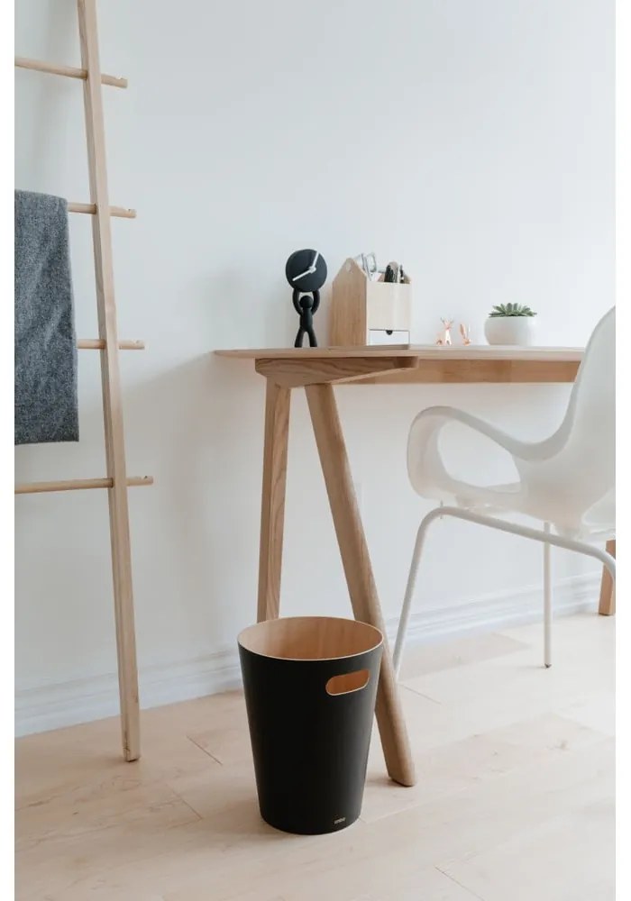 Черно офис кошче за боклук 7,5 l Woodrow – Umbra