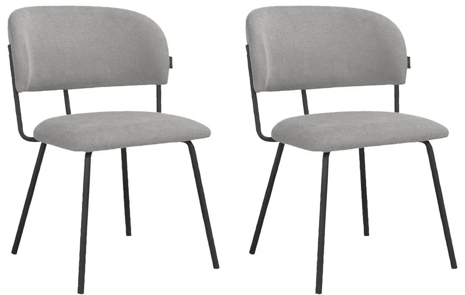Сиви трапезни столове в комплект от 2 бр. Claudia – Støraa