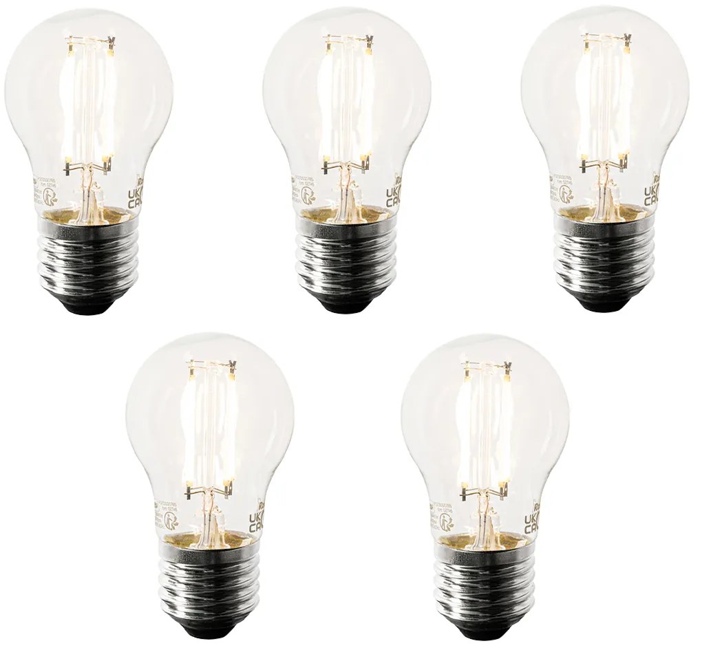 Комплект от 5 смарт E27 LED крушки P45 4.5W 470 lm 1800-4000K