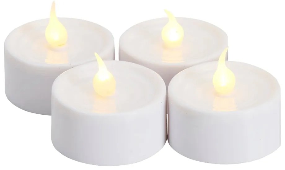 Бели светлинни декорации в комплект от 4 Lone - Sirius