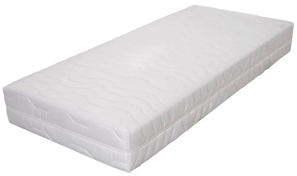 282811 vidaXL Матрак, 90x200 см, 7 зони, джобни пружини, 20 см, H2