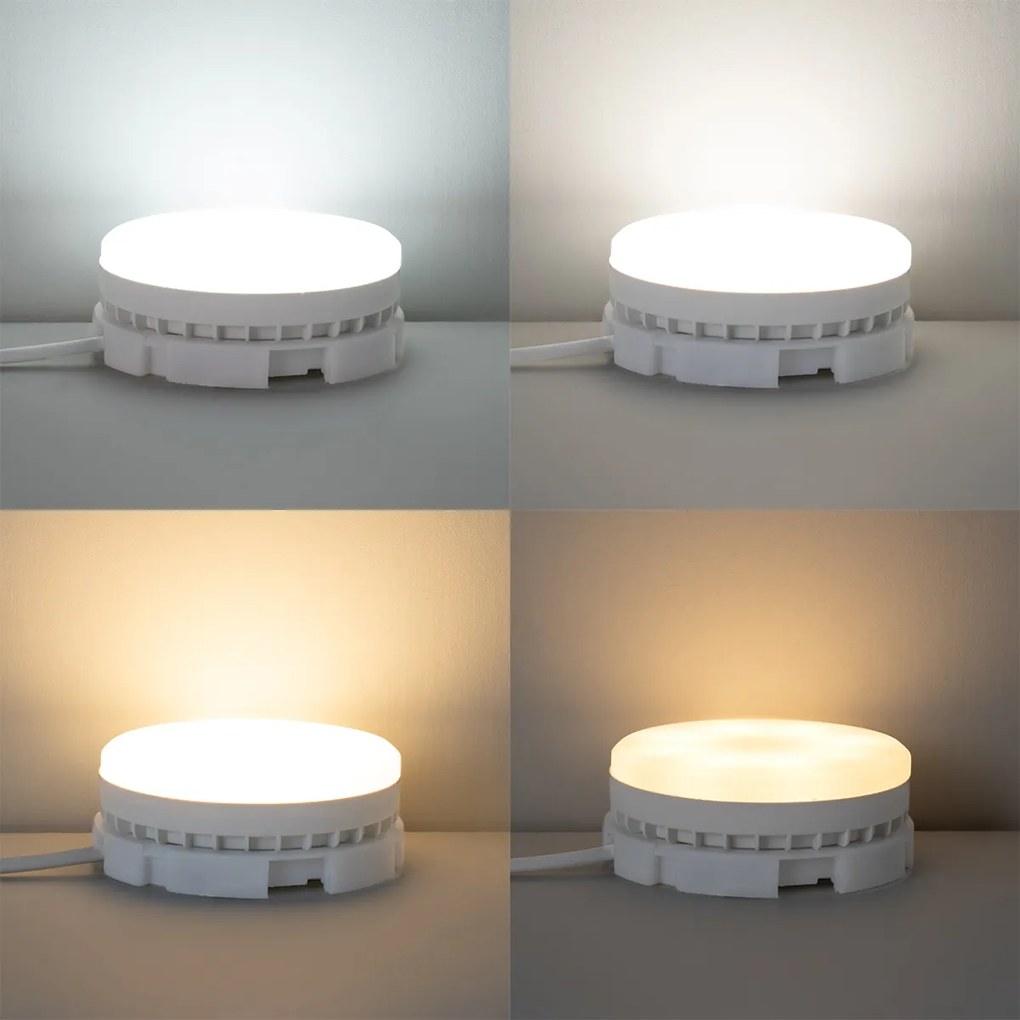 Комплект от 3 интелигентни GX53 димируеми LED крушки 9W 806LM 2700K-6500K вкл. Zigbee Smart Hub