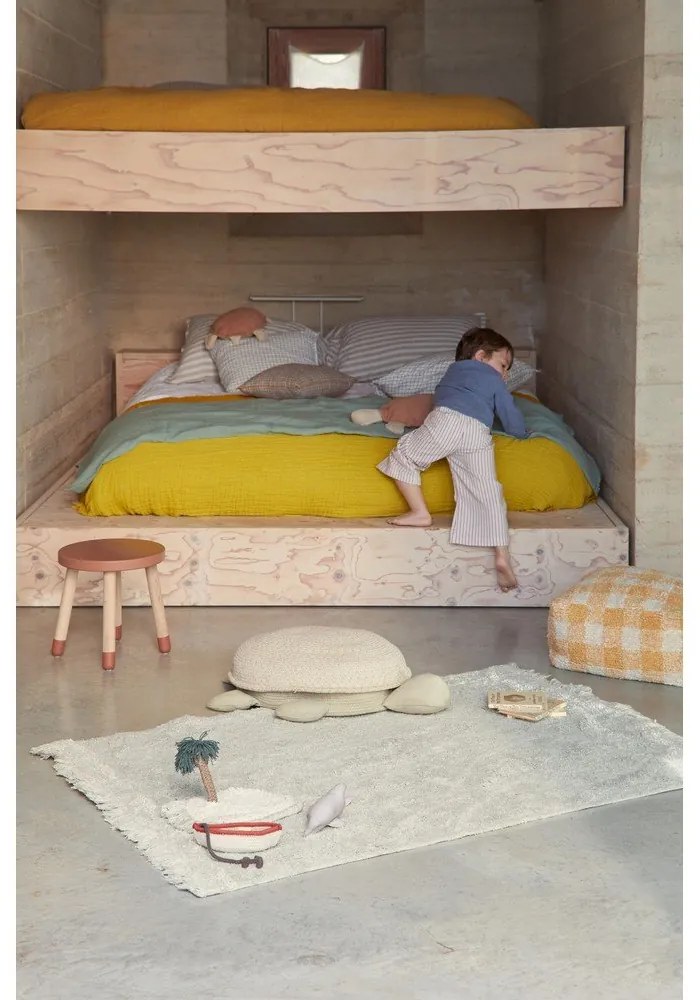 Памучно детско килимче за игра в цвят мента 90x130 cm Waves – Lorena Canals