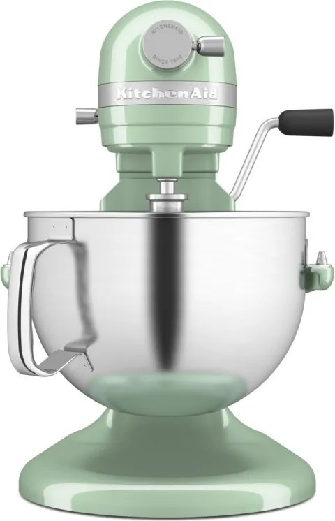 Планетарен миксер KitchenAid Artisan 5KSM60SPXEPT Pistachio, 375 W, 5.6 л, 11 скорости, 67 точки на допир, Повдигане на купата, Специална скорост Fold, Светлозелен