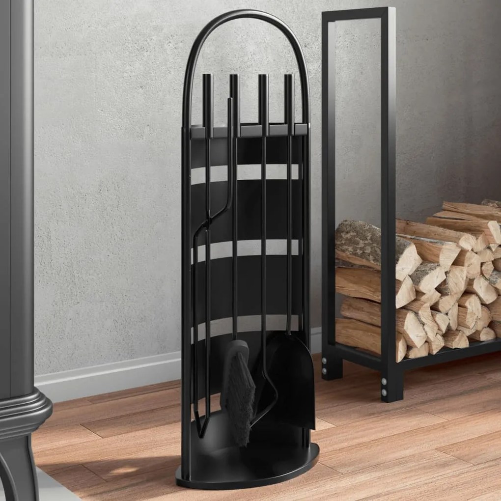Sonata H Комплект инструменти за камина от 5 части 23x15x66 см стомана