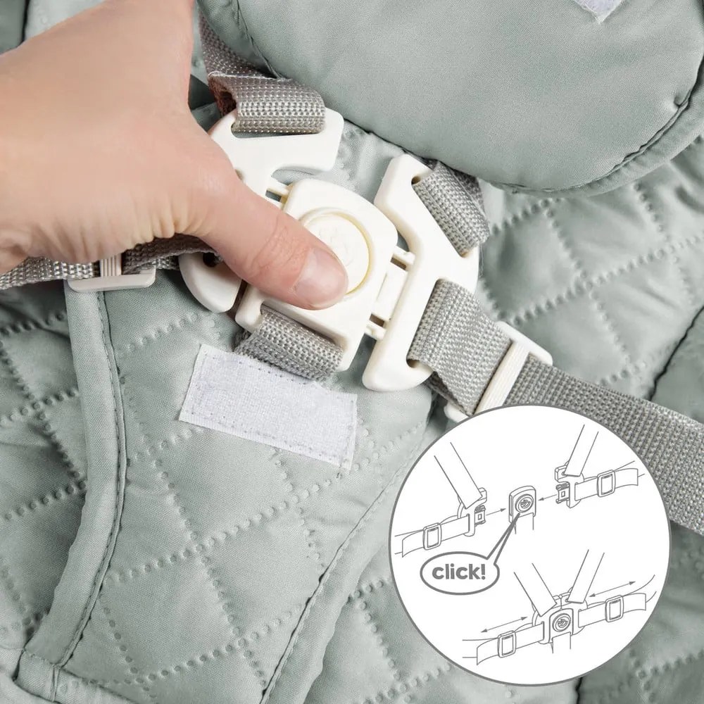 Стол за хранене в светлозелен и естествен цвят Style Born Up 2in1 – Roba