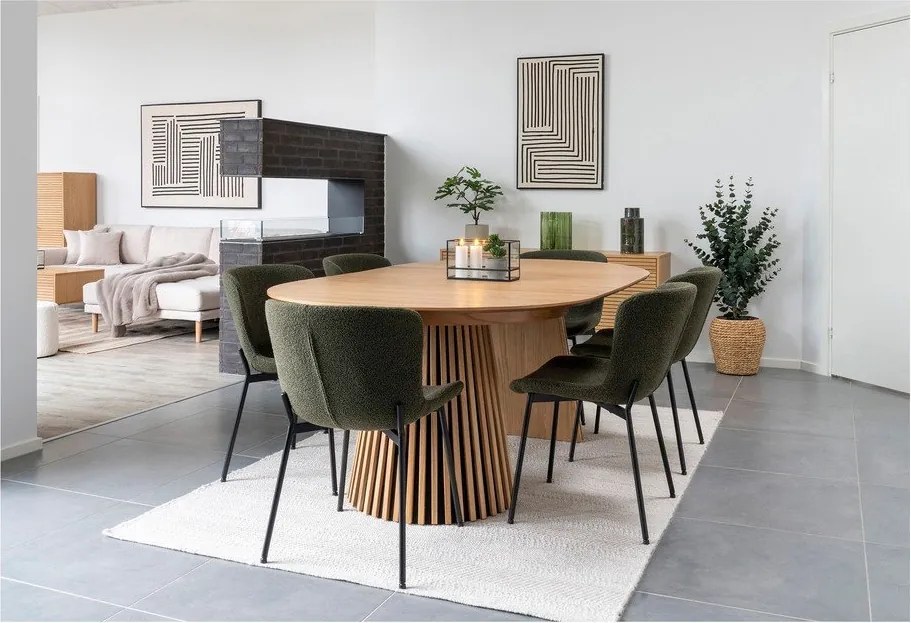 Зелена стъклена ваза (височина 26,5 cm) – House Nordic