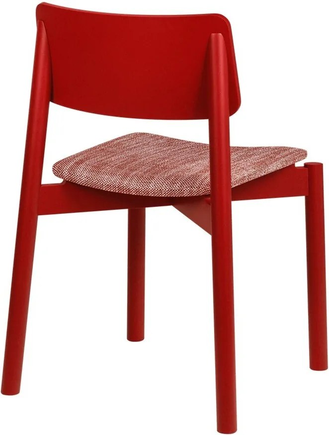 Червен трапезен стол за подреждане Wem – noo.ma