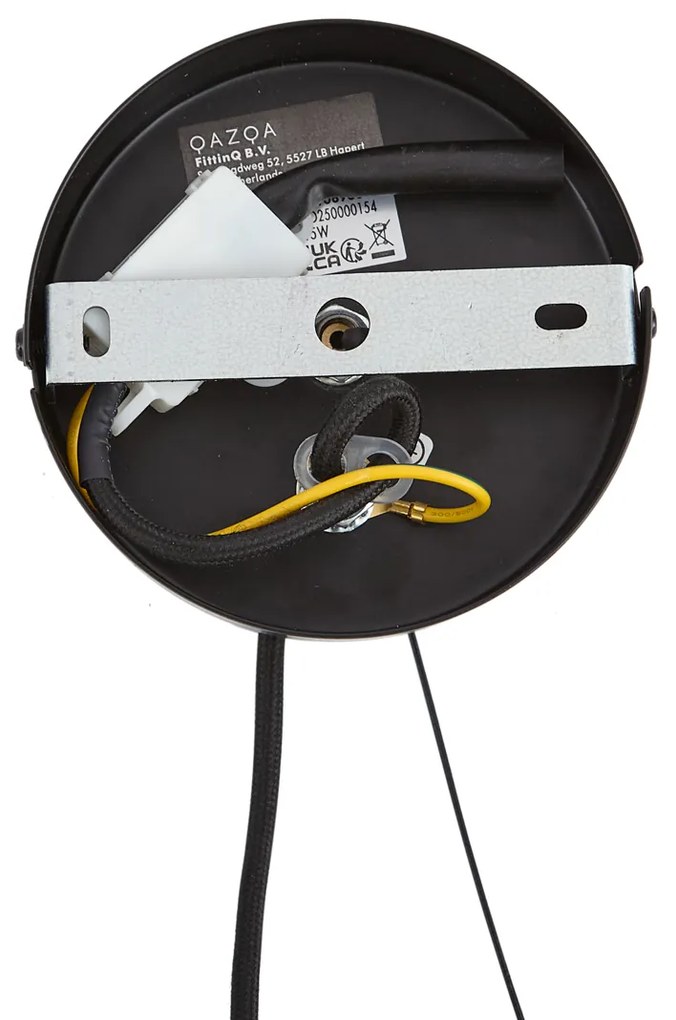 Модерен полилей черен с димно стъкло 9 лампи - Laura