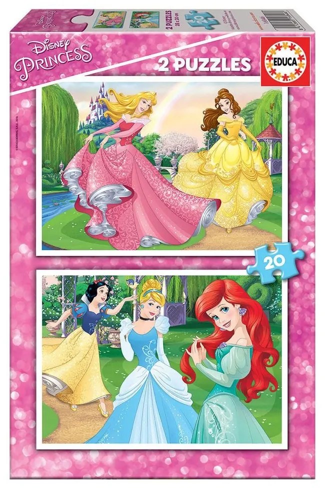 Детски пъзел Educa Disney Princess 2х20ч. 16846