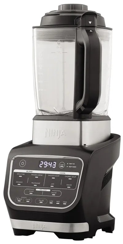 Блендер Ninja HB150EU, 1000W, 1.7 л, 10 програми, Auto-iQ, 2в1, Топлоустойчиво стъкло, Черен