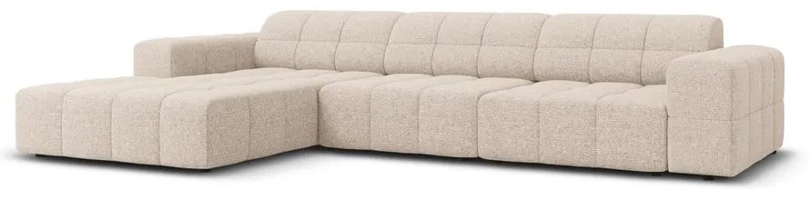 Бежов ъглов диван (ляв ъгъл) Chicago - Cosmopolitan Design