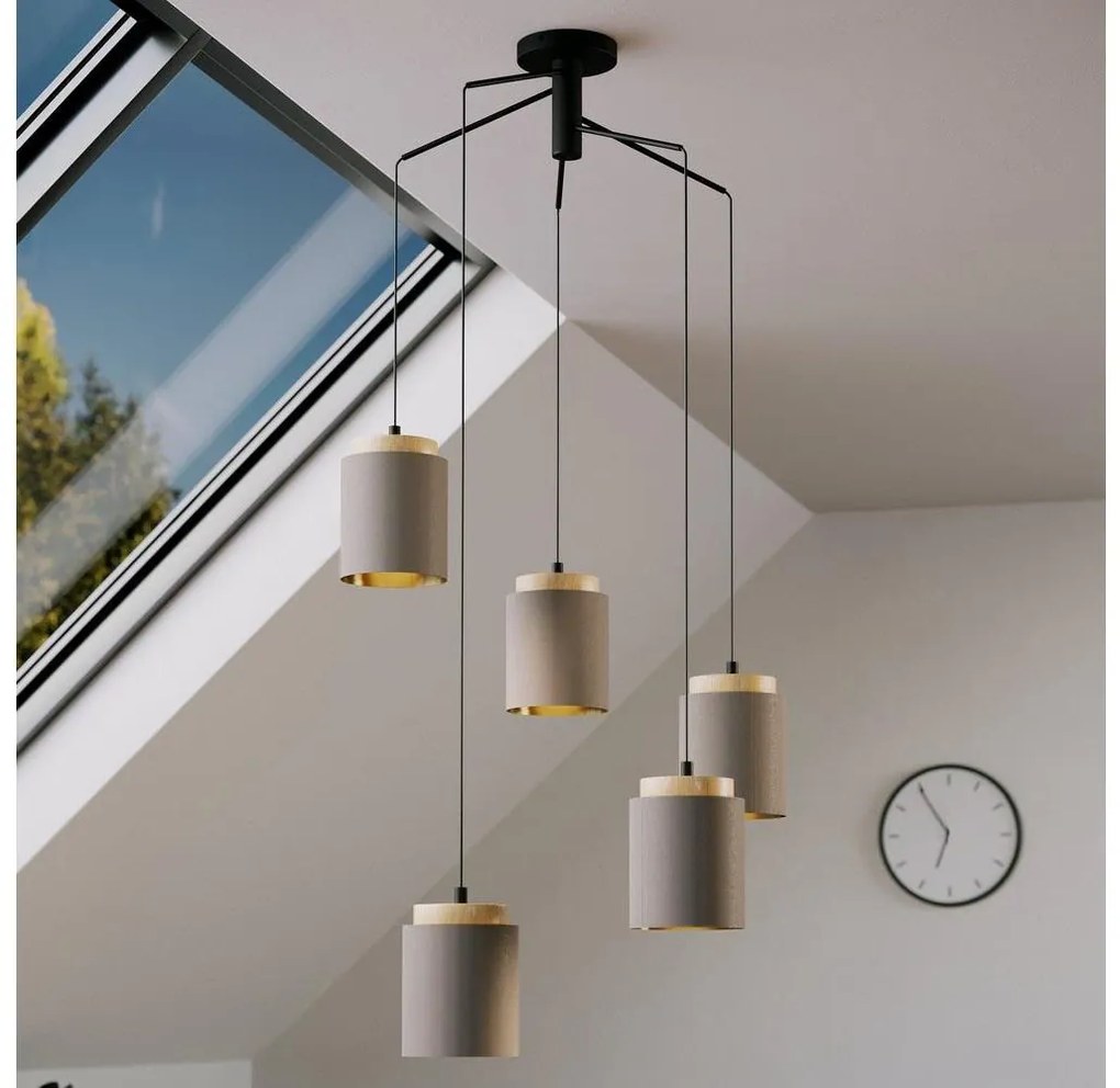 Eglo 99447 - Полилей на кабел ALBARIZA 5xE27/40W/230V паяк