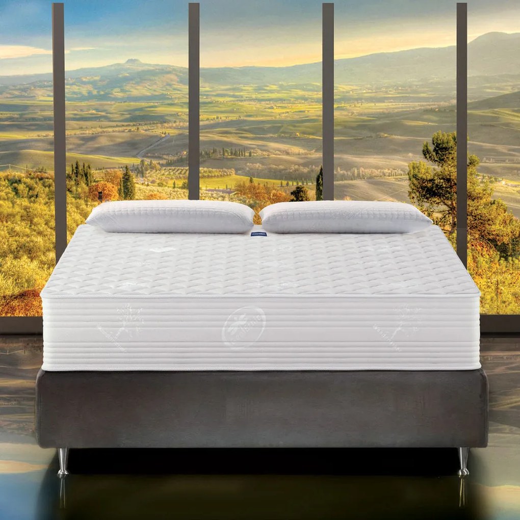 Матрак Magniflex, Naturcomfort Deluxe, 180x200x30, Твърд, Eластична пяна, Мемори пяна