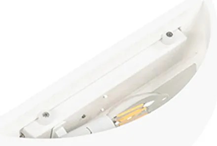 Селска стенна лампа мазилка бяла - Aurel Novo