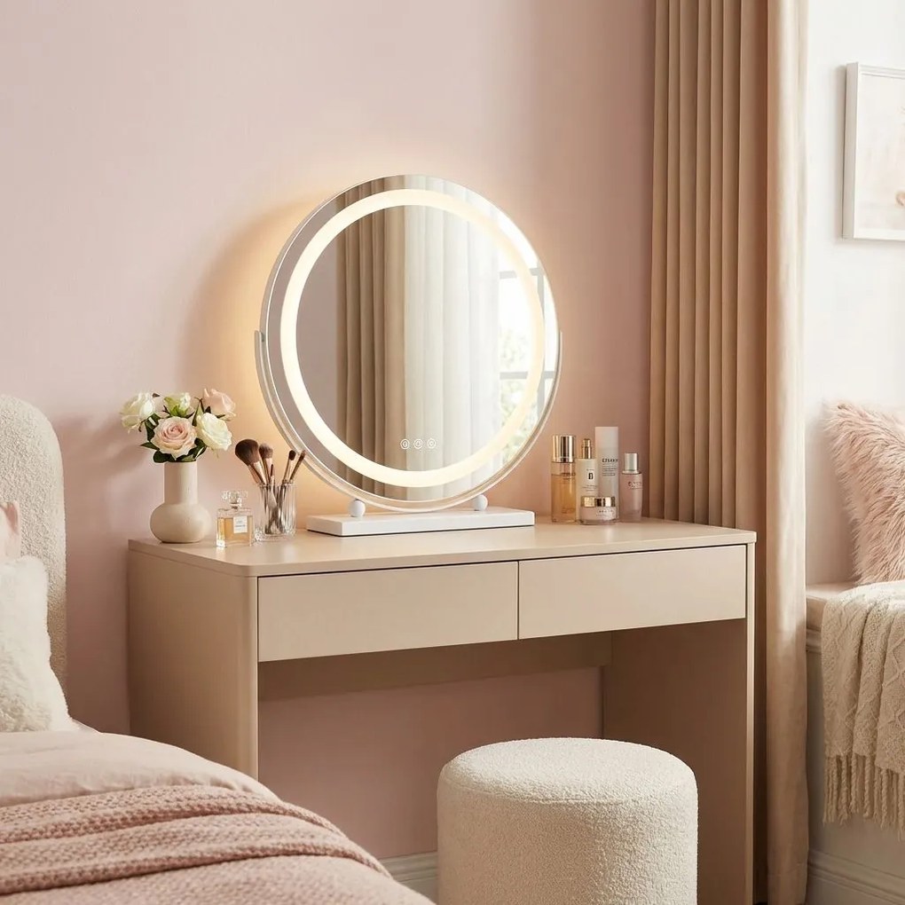 Огледало LED MAKE-UP White 40 cm