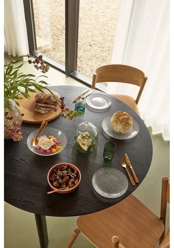 Черна кръгла трапезна маса ø 140 cm Fjord – Hübsch